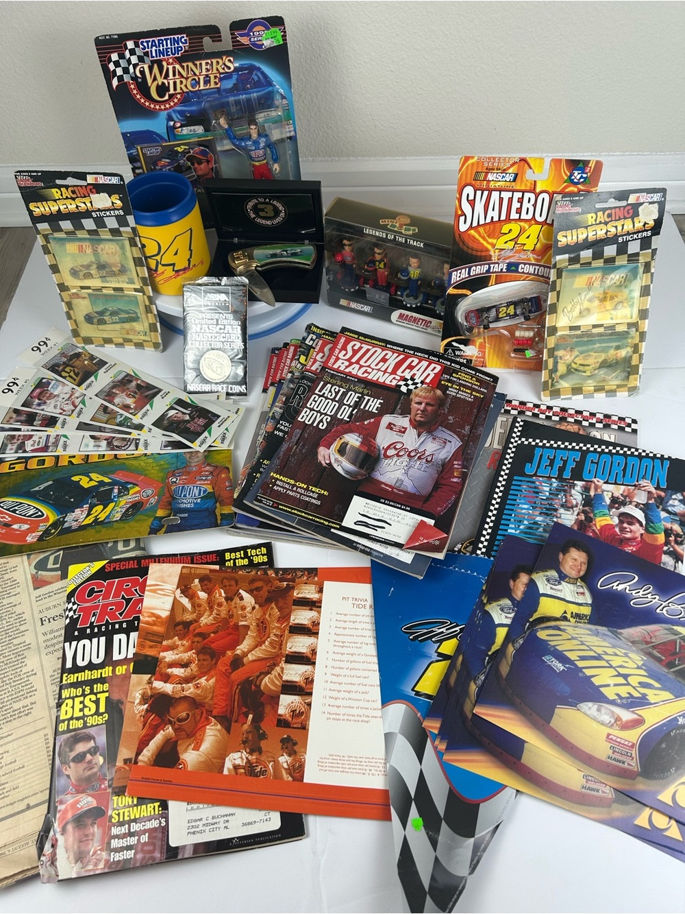 Vintage NASCAR Memorabilia Lot Magazines Books and more items New/Used